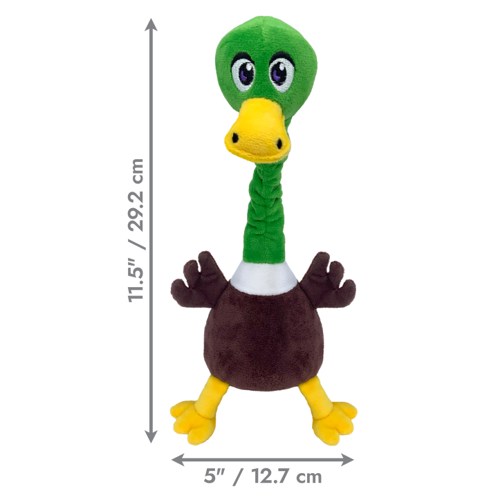 KONG Shakers Bob Medium Mallard, dimensions