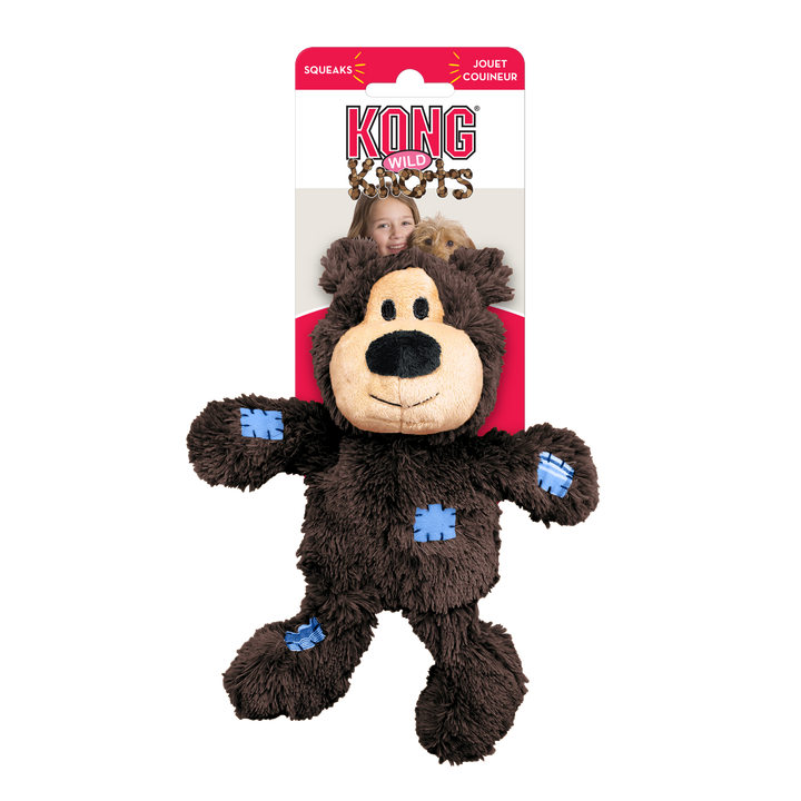 KONG Wild Knots Bear S/M, in packaging