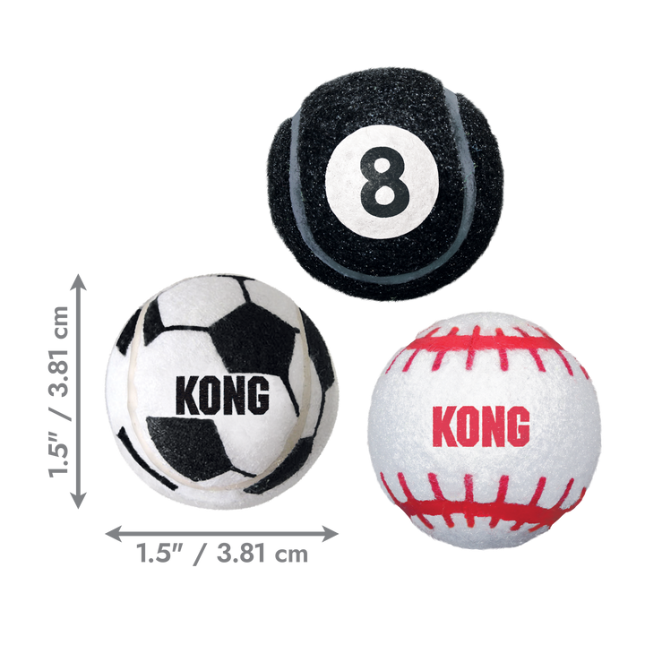KONG Sports Ball XS 3PACK, dimensions