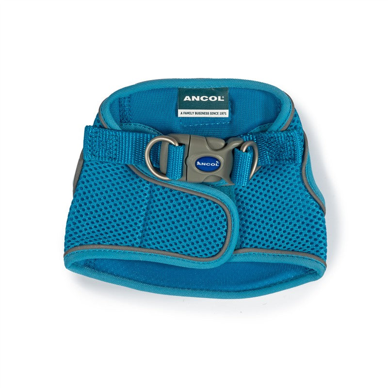 Ancol Viva Step in Mesh Dog Harness Blue Small/Medium [AN186670] 