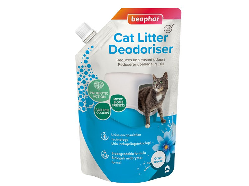 Beaphar Cat Litter Deodoriser- Ocean Breeze 400g
