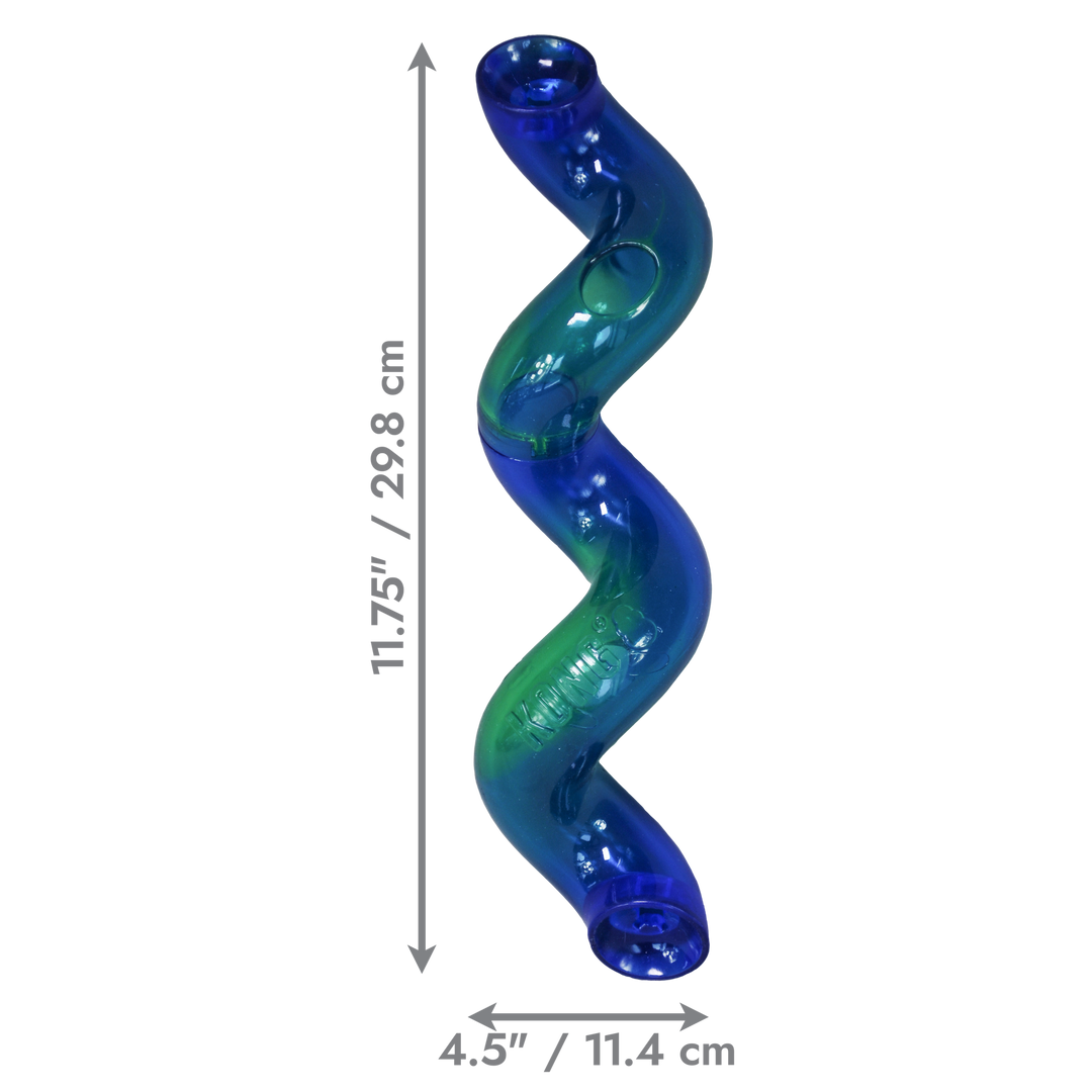 KONG Treat Spiral Stick Astd Large Dog Toy, dimensions