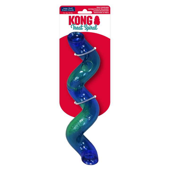 KONG Treat Spiral Stick Astd Large Dog Toy, in packaging