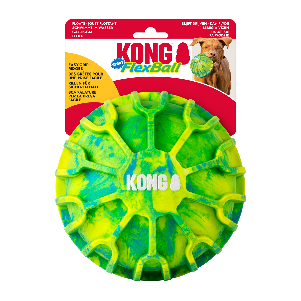 KONG Flexball Sport Ball Extra Large Dog Toy, in packaging