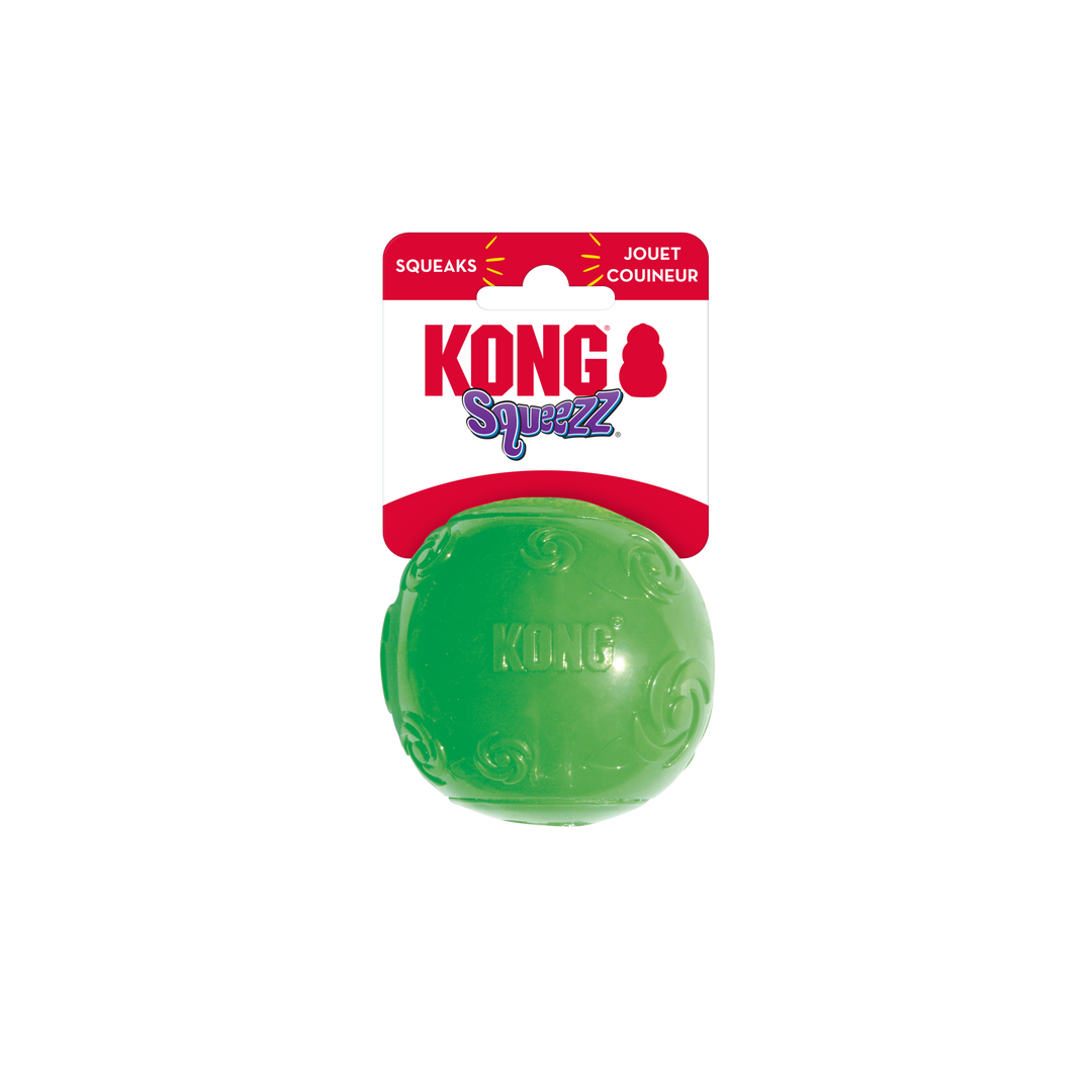 KONG Large Squeezz Ball, in packaging