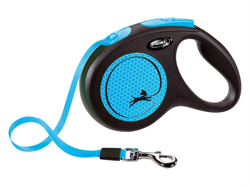 Flexi Neon Tape Blue Medium 5M (Dog)