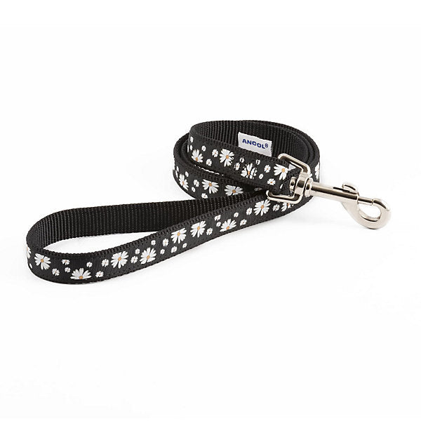 Ancol Black Daisy Nylon Lead 19MMX1M 