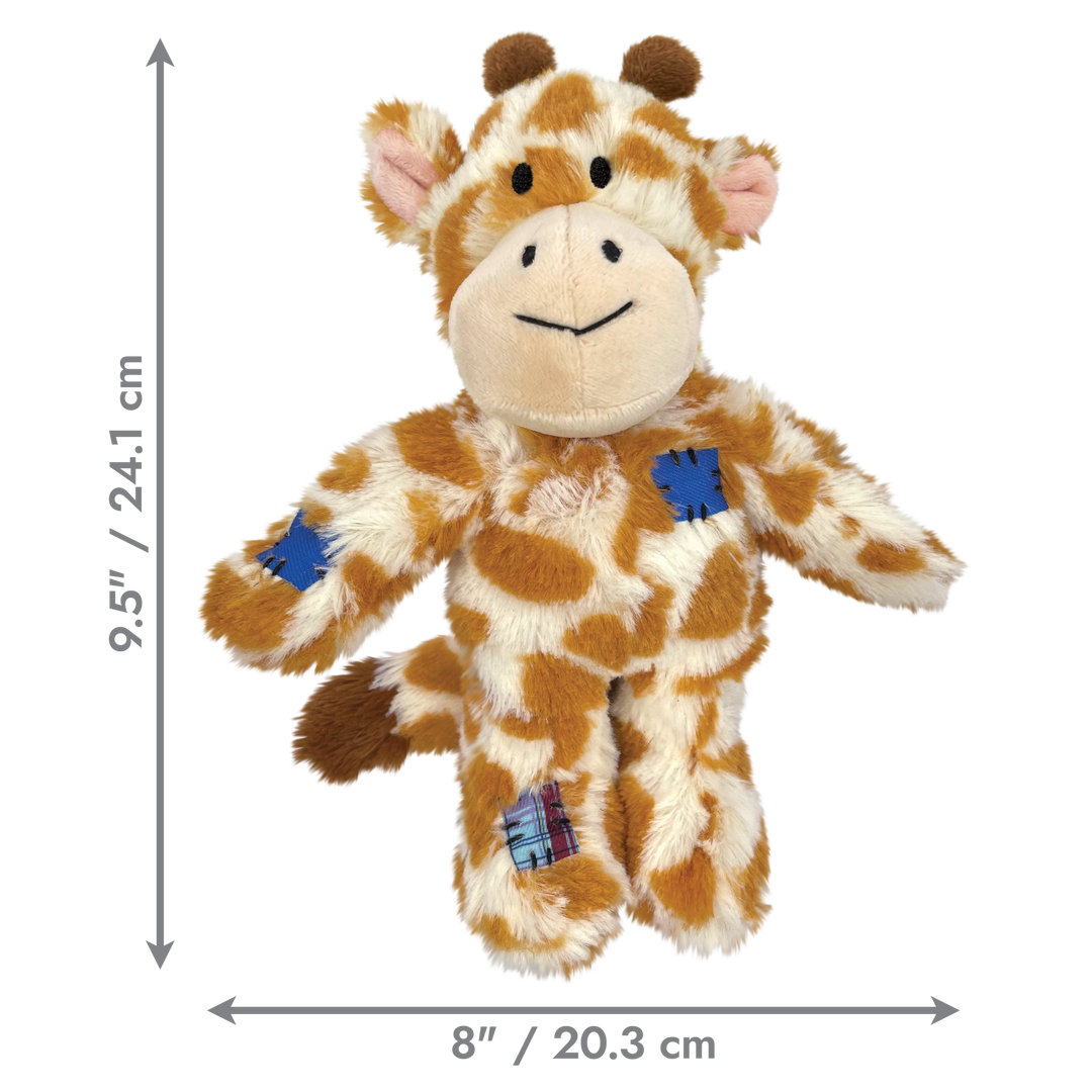 KONG Wild Knots Giraffe Small/Medium 29cm, dimensions