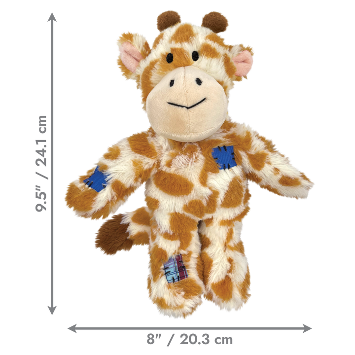 KONG Wild Knots Giraffe Small/Medium 29cm, dimensions