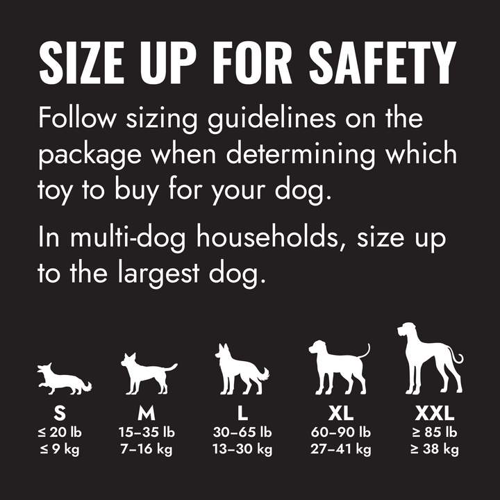 KONG Extreme Toy Black XX-Large, sizing guide