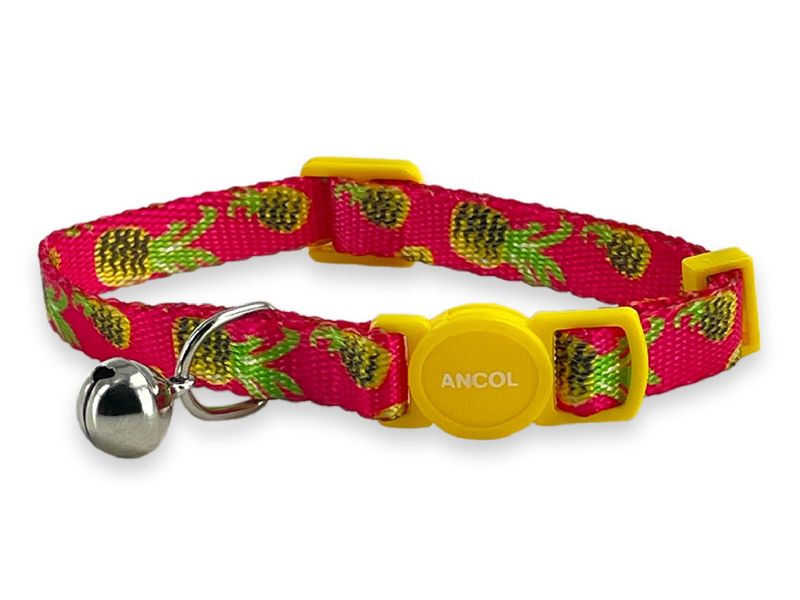 Ancol Pineapple Print Safety Cat Collar