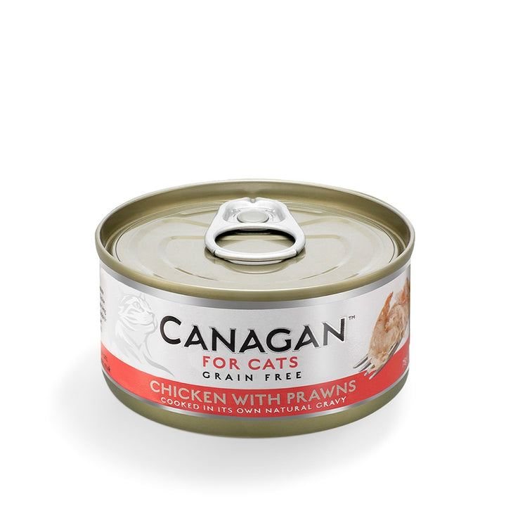 Canagan Chicken with Prawns 75g can for cats