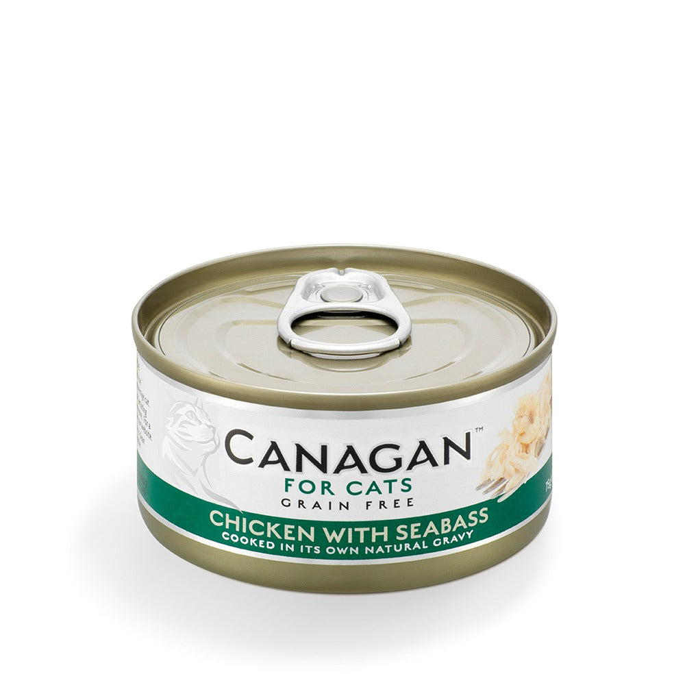 Canagan Chicken with Seabass 75g can for cats