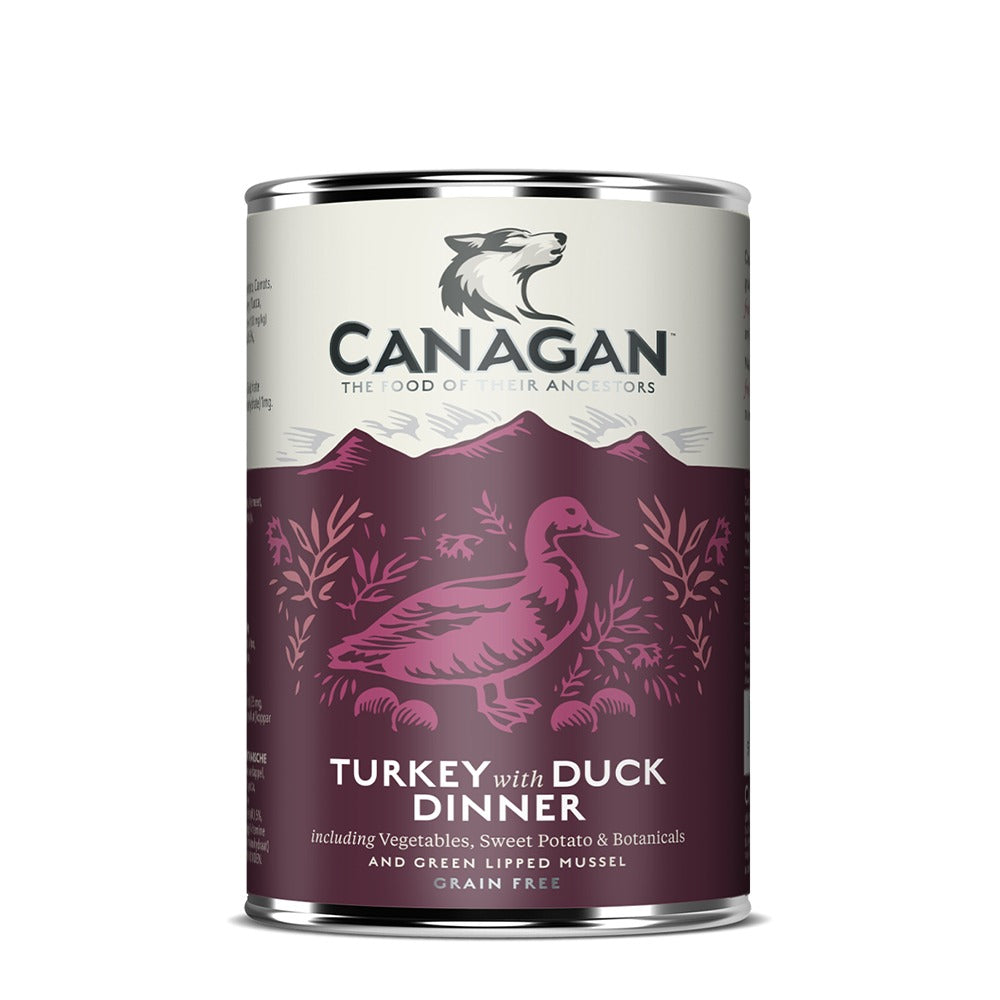 Canagan Turkey with Duck Dinner 400g can for dogs