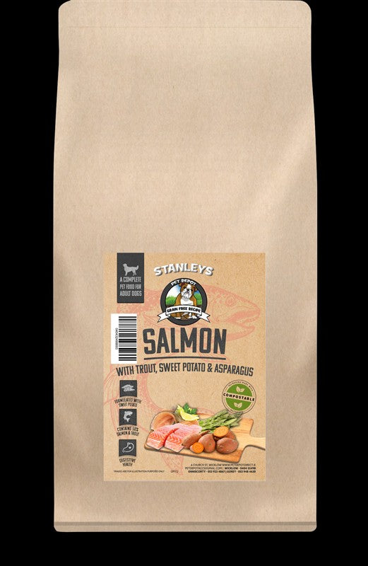 Stanleys Grain Free Salmon, Trout, Sweet Potato &amp; Asparagus