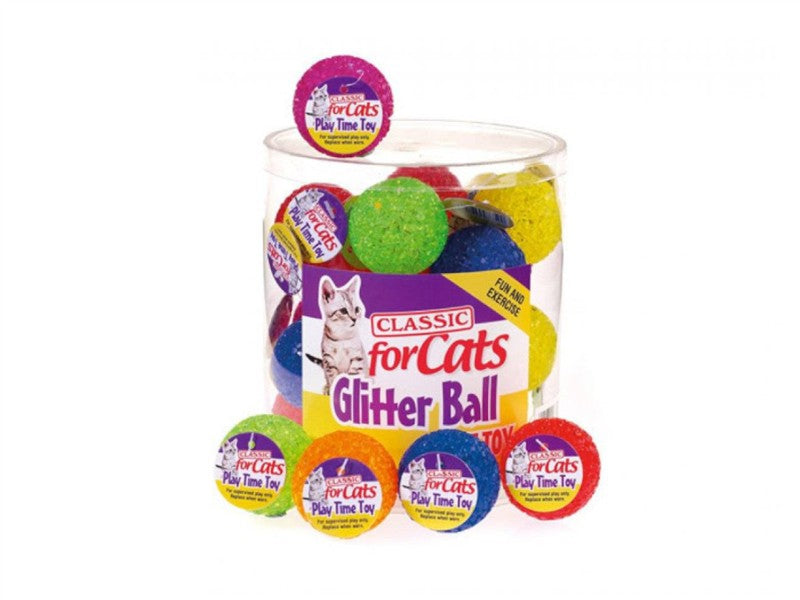 Classic Classic Glitter Ball &amp; Bell(Display PK) 1.5` CL0735