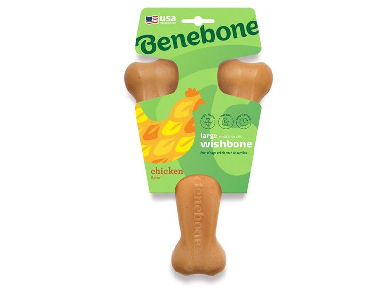 Benebone Wishbone Chicken Medium Dog Chew Toy 