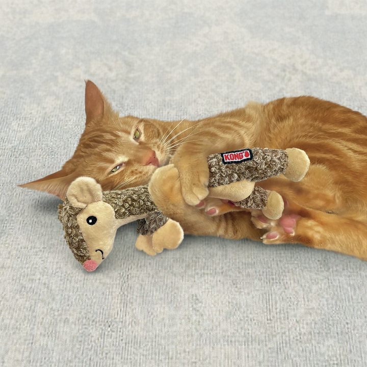 KONG Cat Luvs Mouse, in use