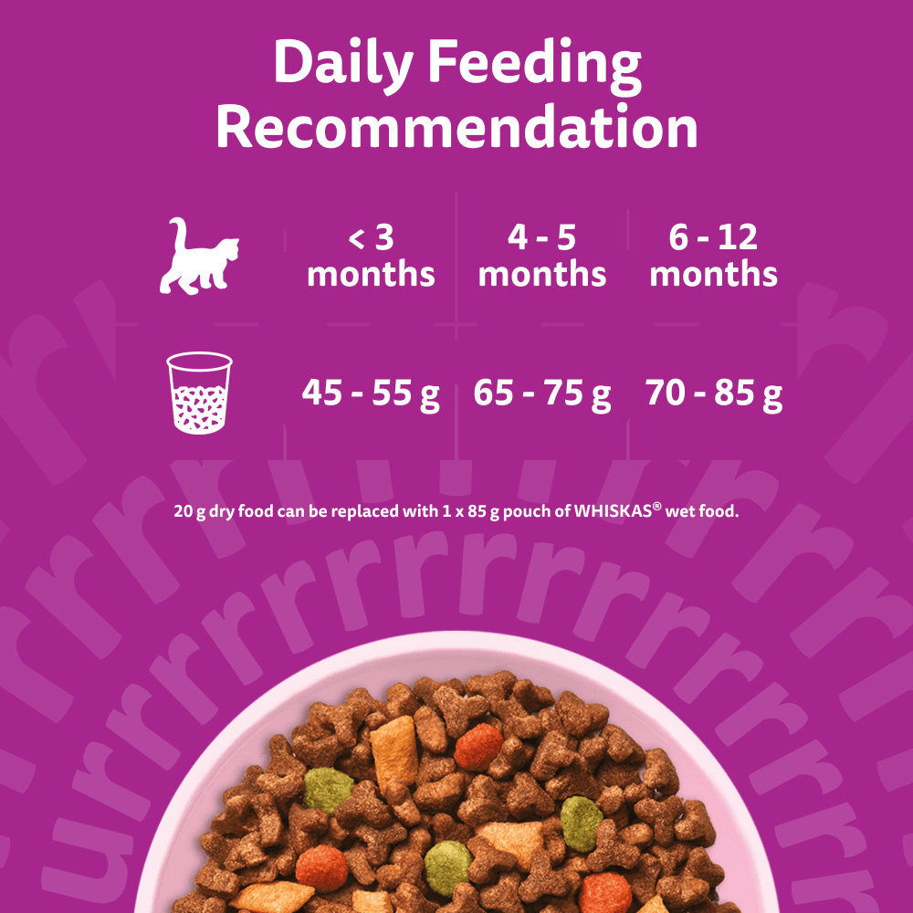 Whiskas Kitten Chicken Dry Cat Food 300g, view 5