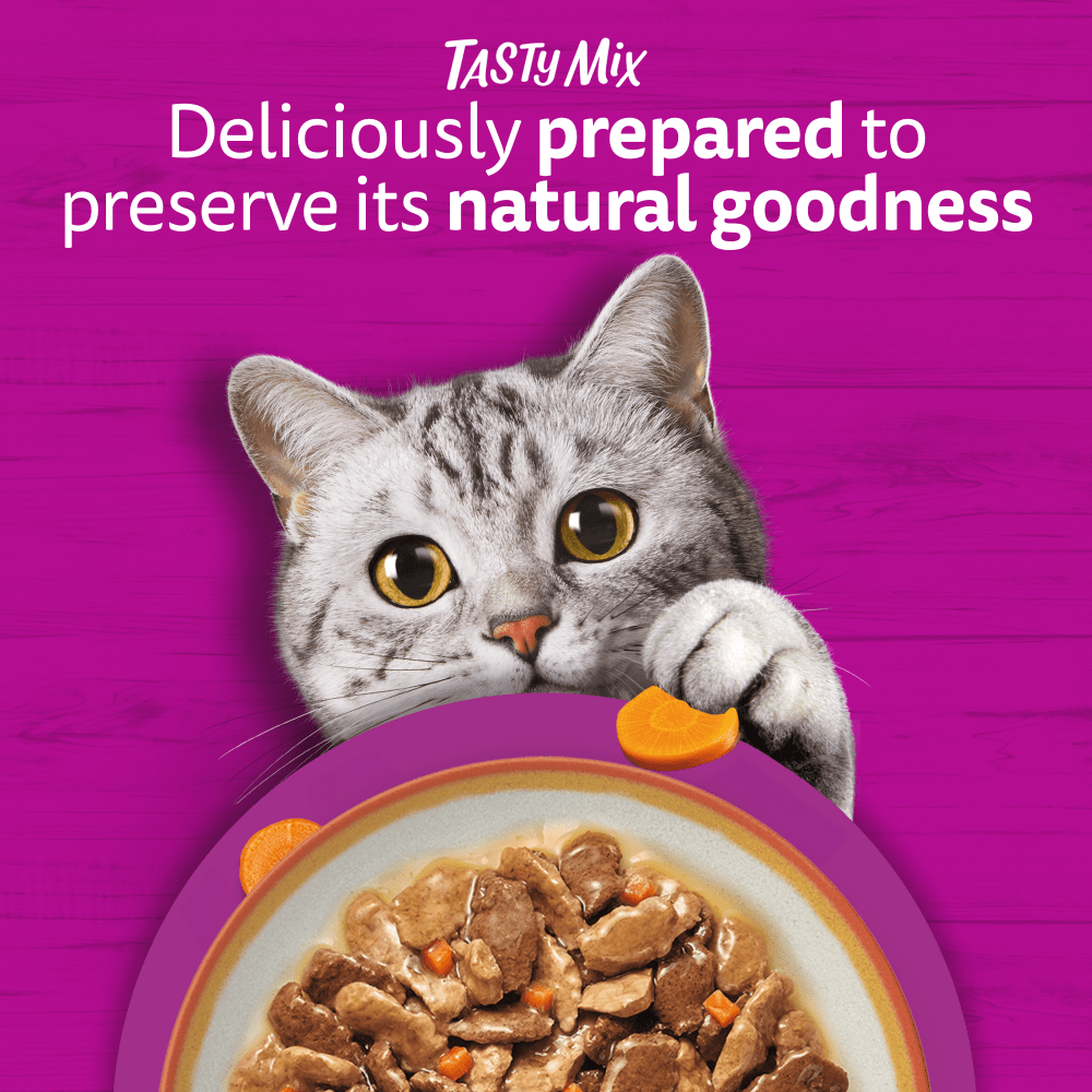 Whiskas 1+ Cat Pouches Tasty Mix Country Collection in Gravy 12x85g, view 2
