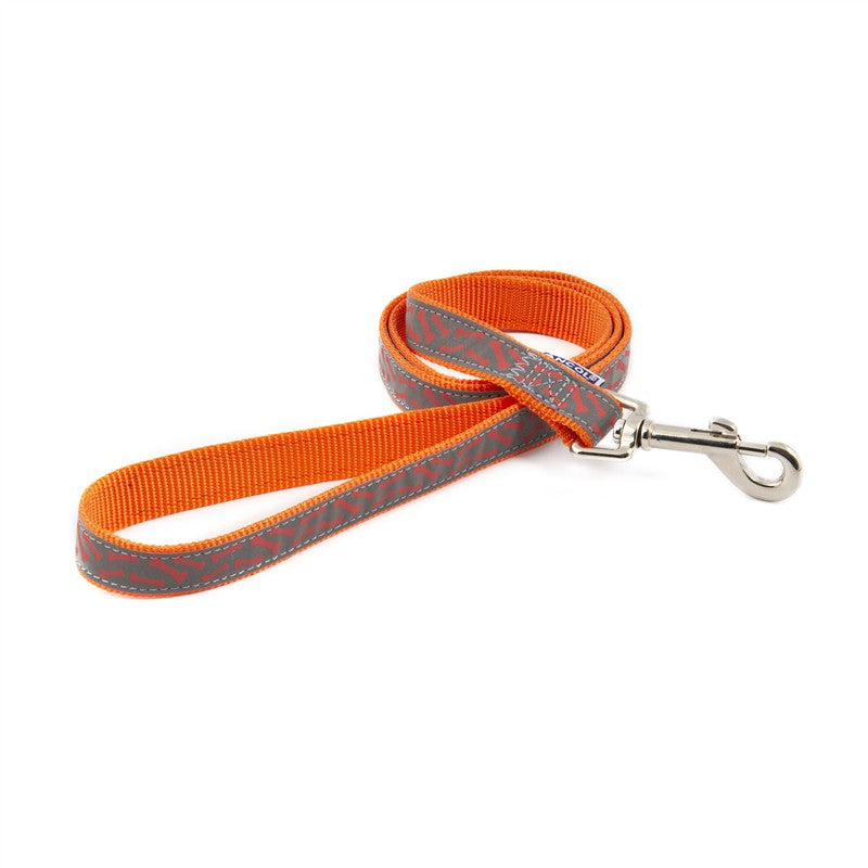 Ancol Bone Reflective Lead Orange