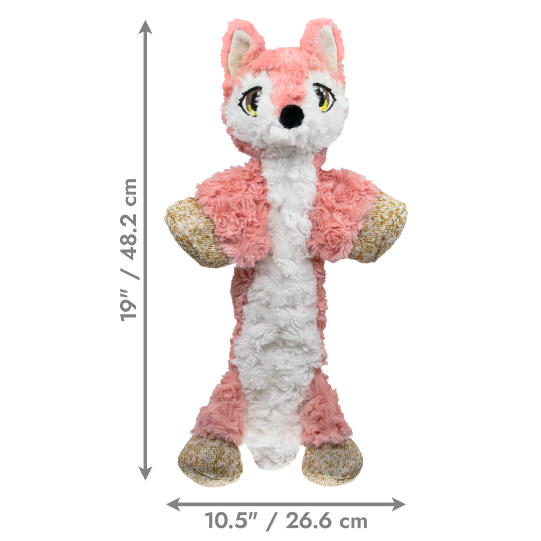 KONG Low Stuff Flopzie Fox Medium Dog Toy, dimensions