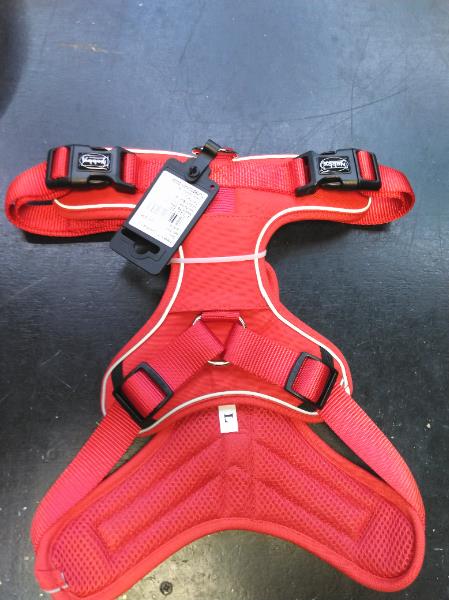 Nobby Comfort Harness MAILO red L chest 42-60 cm waist 65-85 cm w 25 mm