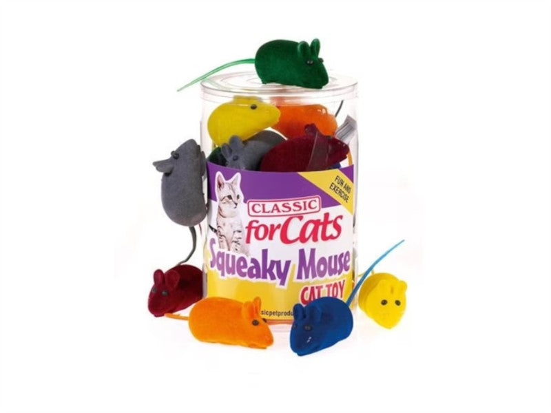 Classic Squeaky Mouse 6cm Display (Cat) 