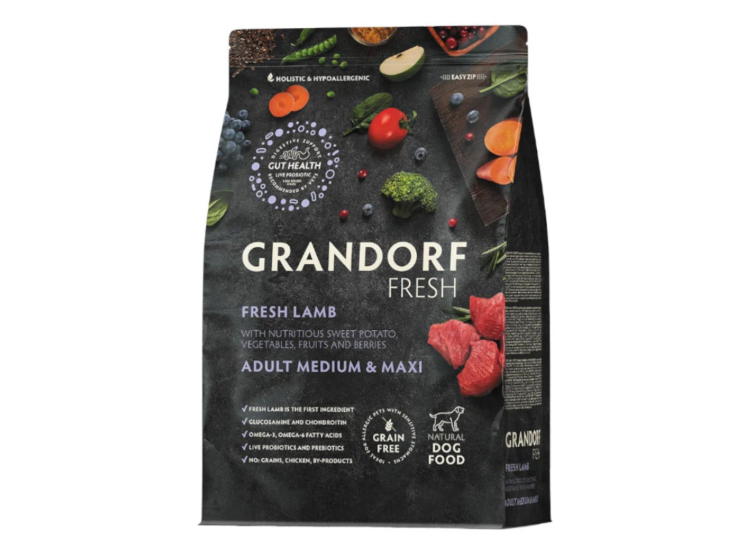 Grandorf Grain Free Medium And Maxi Fresh Lamb 10kg | Petshop Near Me