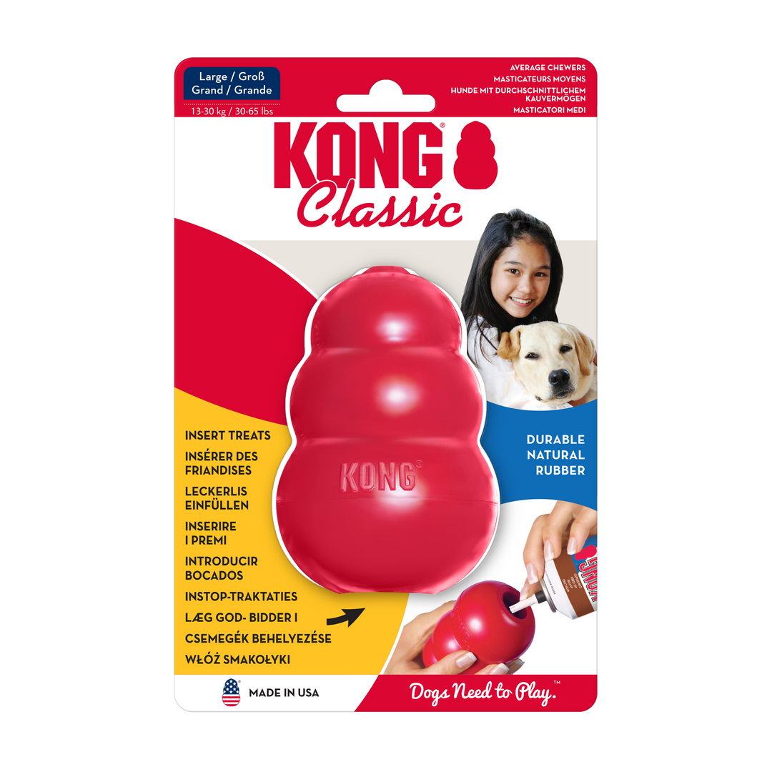 KONG Classic Toy Red - Large, in packaging