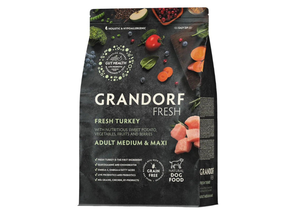 Grandorf Grain Free Medium And Maxi Fresh Turkey 10kg | Petshop Near Me