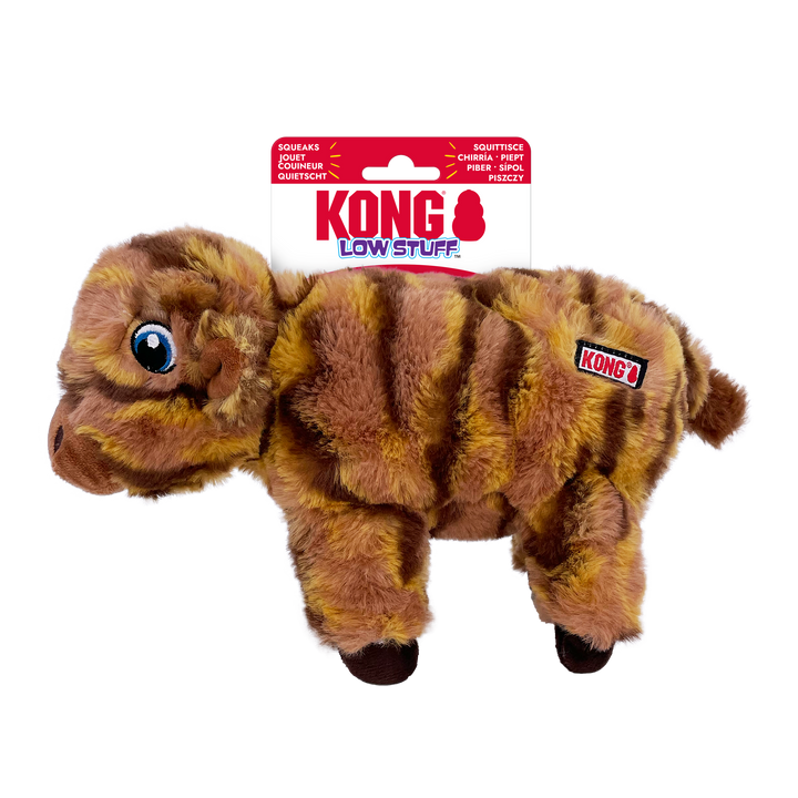 KONG Low Stuff Stripes Cow Medium, in packaging
