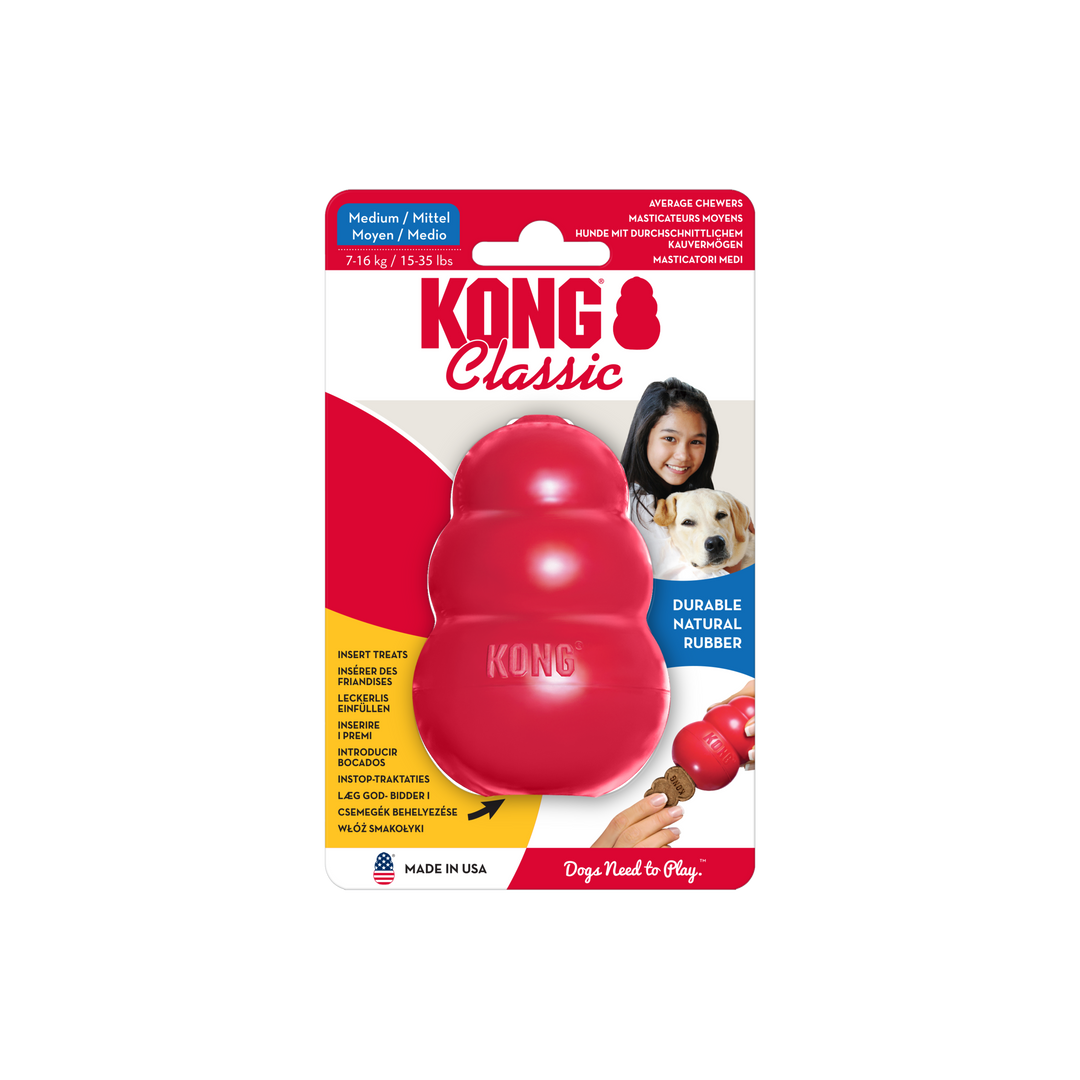KONG Classic Toy Red - Medium, in packaging