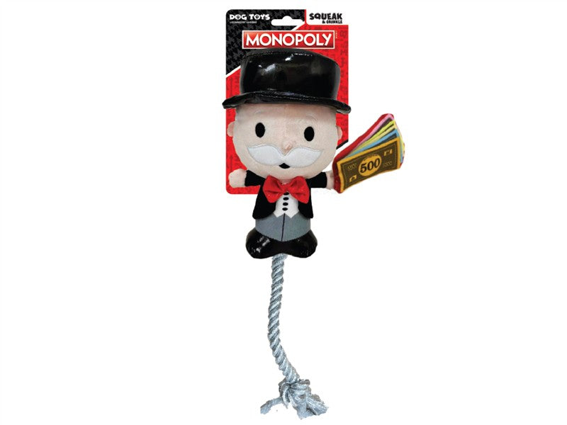 Hasbro Mr Monopoly Squeak &amp; Crinkle 20cm (Dog) 