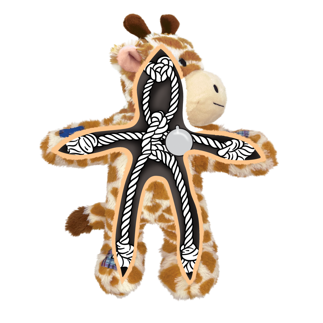 KONG Wild Knots Giraffe Small/Medium 29cm, how to use