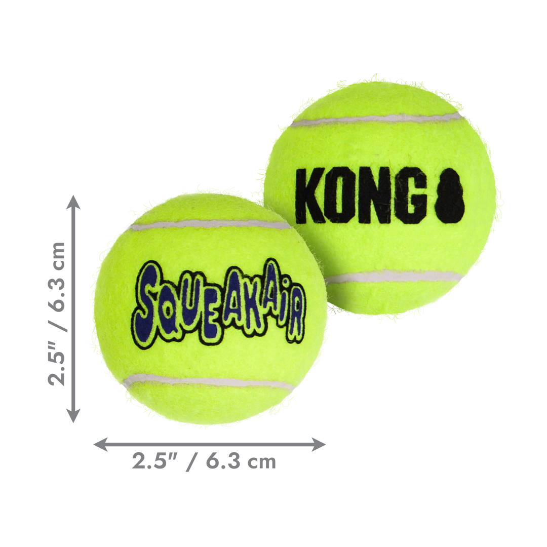KONG Air Sq Tennis Ball Medium 3 pack, dimensions