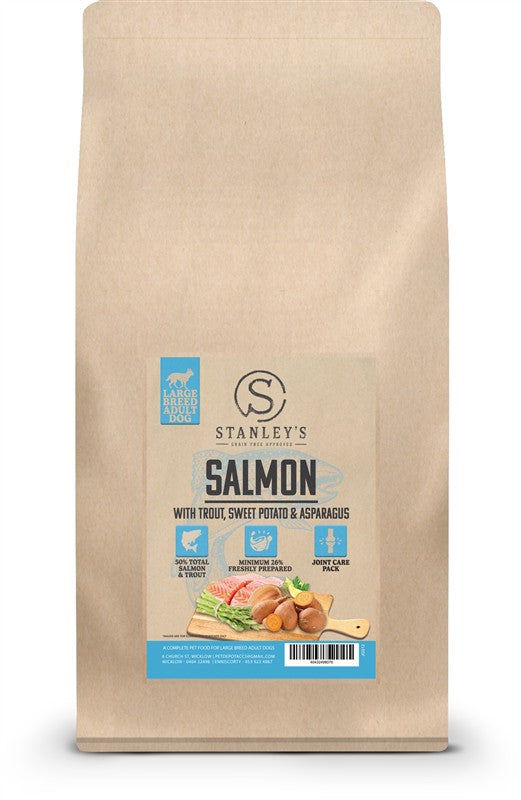 Stanleys Grain Free Adult Large Breed Salmon 2kg