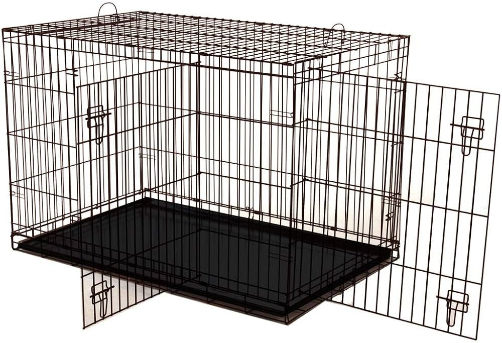 Republic of Pet Black Fold Flat Crate 2D Medium 78X49X56CM (Dog)