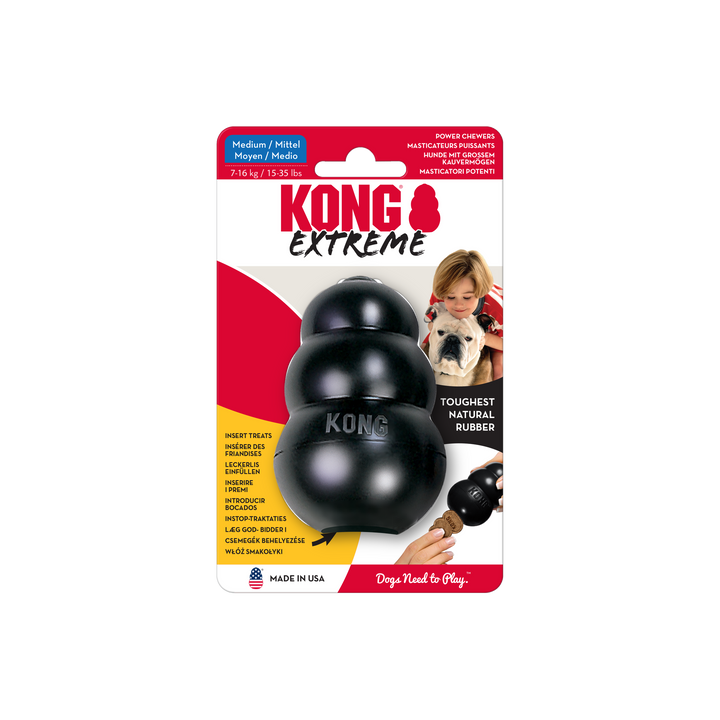 KONG Extreme Toy Black - Medium, in packaging