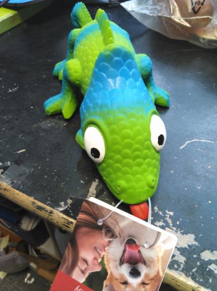 Flamingo Green and Blue Lizard