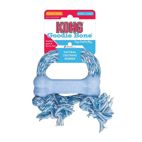 KONG Puppy Goodie Bone w/Rope XSmall Assorted