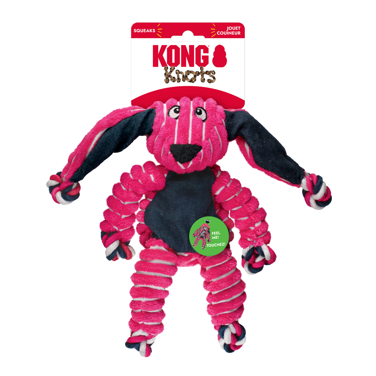 KONG Floppy Knots Bunny Small/Medium, in packaging