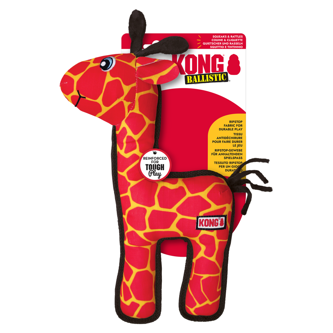 KONG Ballistic Giraffe Large, in packaging