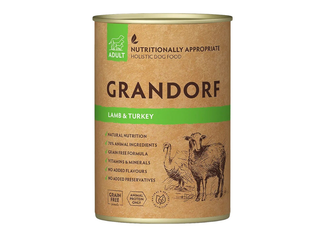 Grandorf Adult Lamb And Turkey Tin 400g | Petshop Near Me