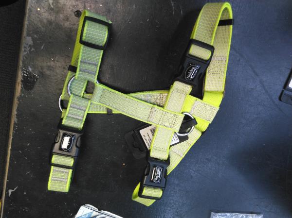 Nobby Harness FULL REFLECT yellow L-XL neck 50-66 cm chest 63-90 cm w 25 mm