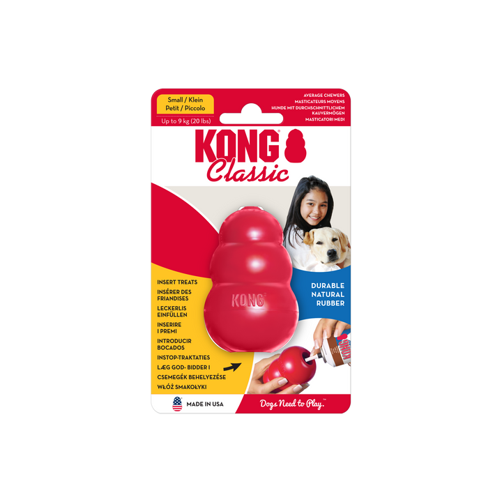 KONG Classic Toy Red - Small, in packaging