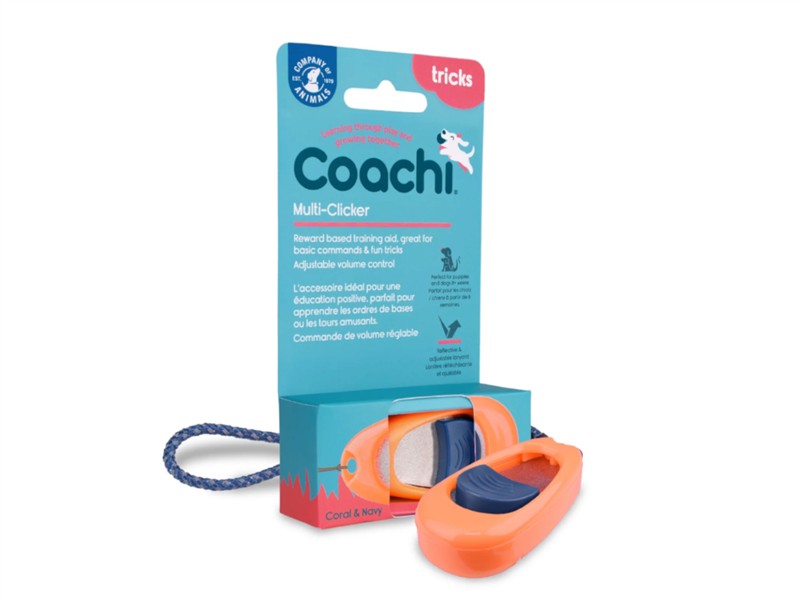 Co. Of Animals Coachi Multi Clicker Coral (Dog) 