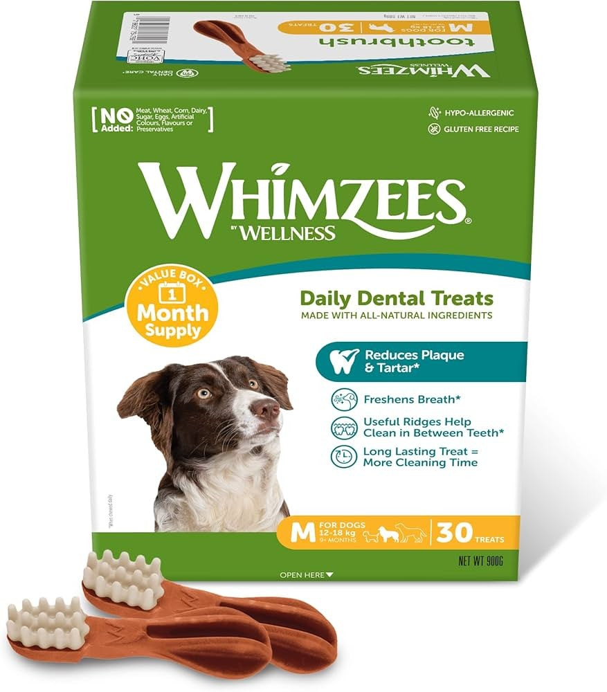 Whimzees Toothbrush Med