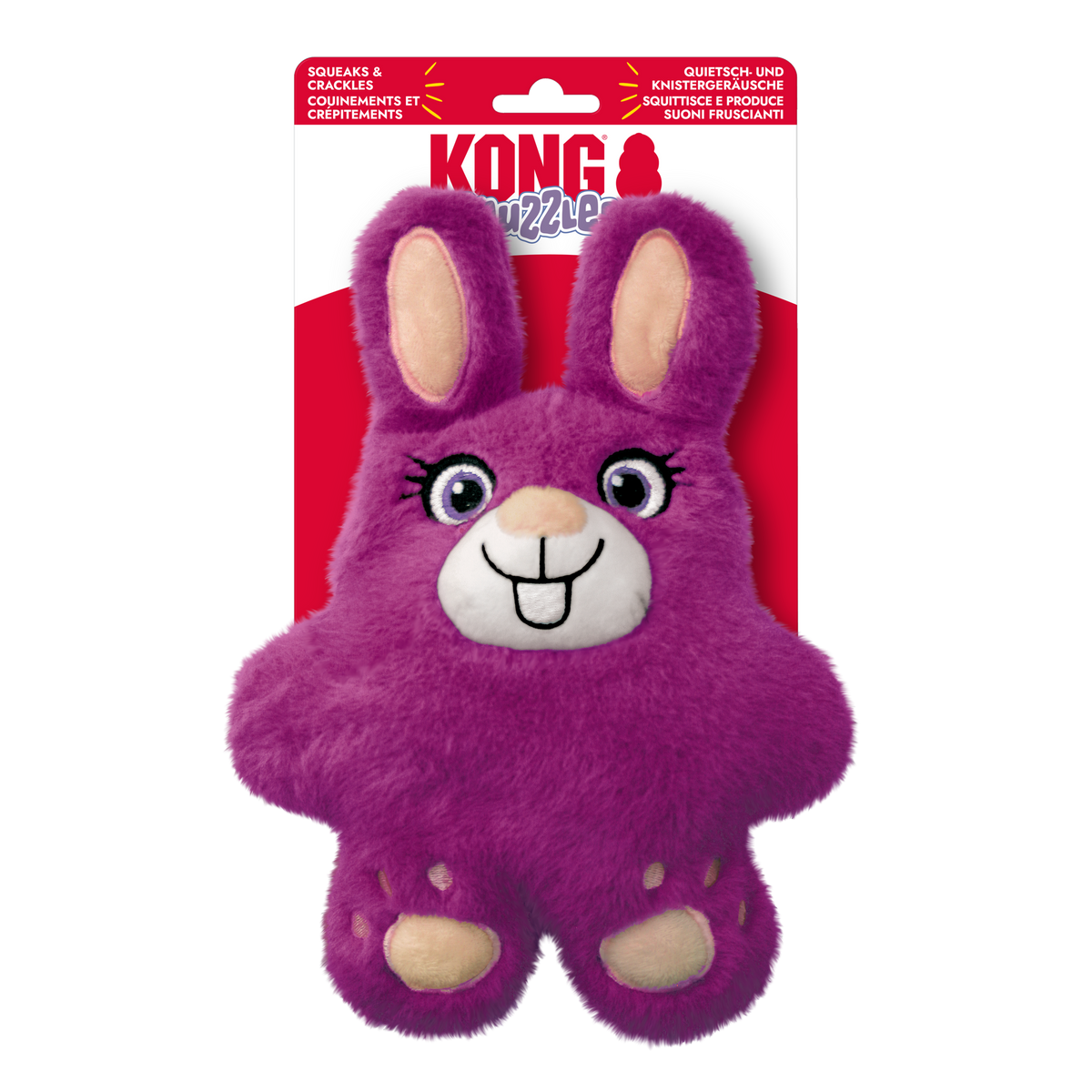 KONG Snuzzles Bunny Medium Dog Toy, in packaging