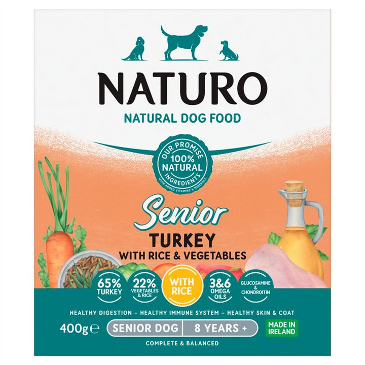 Naturo Senior Turkey Rice with Veg 400g